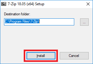 how to install 7zip on windows 10